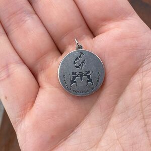 Vintage 925 Sterling Silver "Spertus College of Judaica" Jewish Bracelet Charm